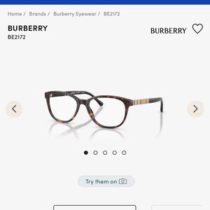 Burberry Tortoise Shell Glasses
